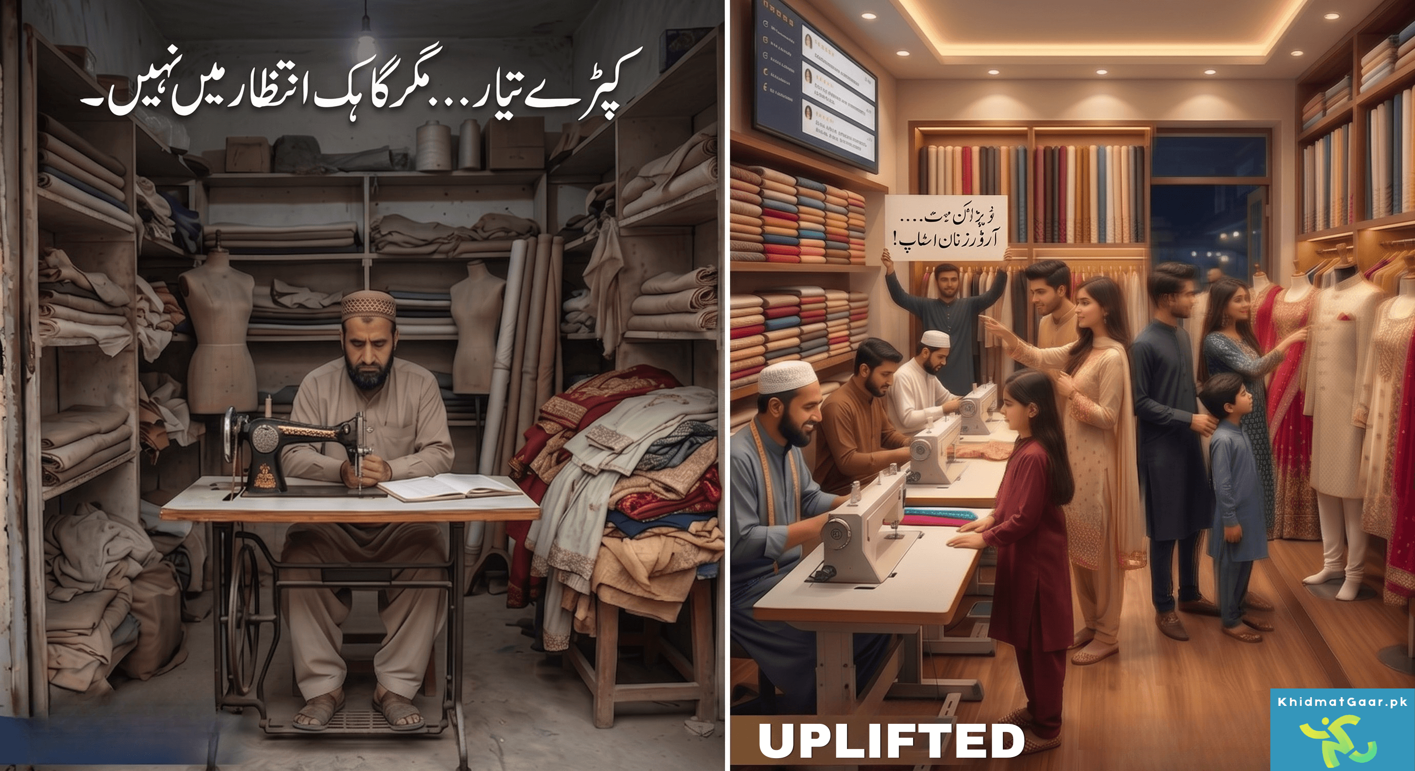 Khidmatgaar before-after transformation 2